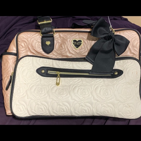 Betsey Johnson Bags Betsey Johnson Puffy Hearts Diaper Bag Poshmark